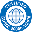 Certified ISO/IEC 20000-1:2018